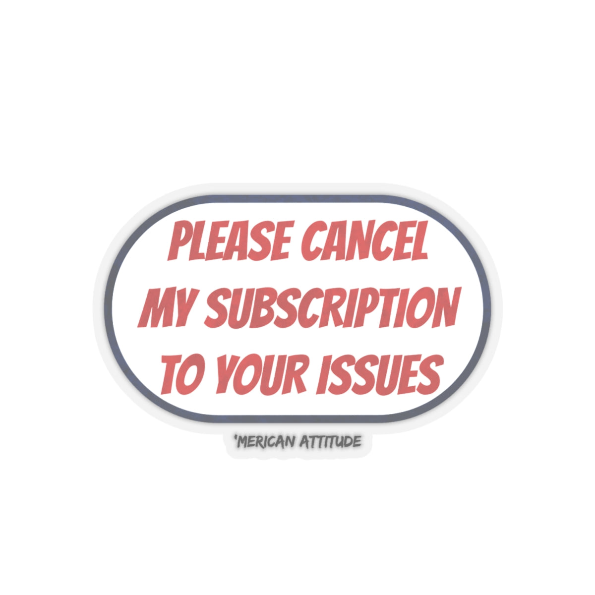 Please Cancel Sticker (Black)