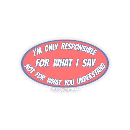 Responsible Sticker (White)