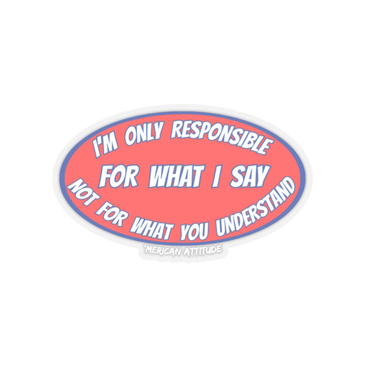 Responsible Sticker (White)