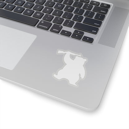 MA Armed Bear Logo Sticker (White)
