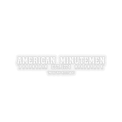 American Minutemen Sticker (White)