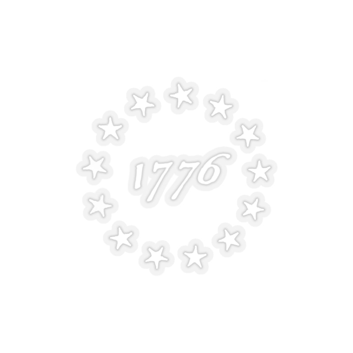 1776 Sticker (White)