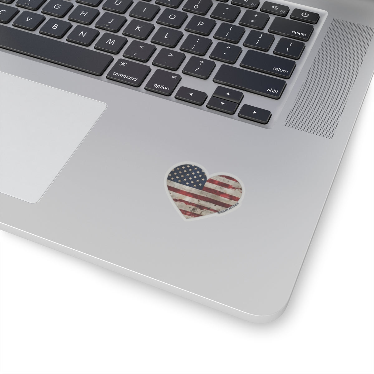 The Flag Is In Your Heart Sticker (Black)