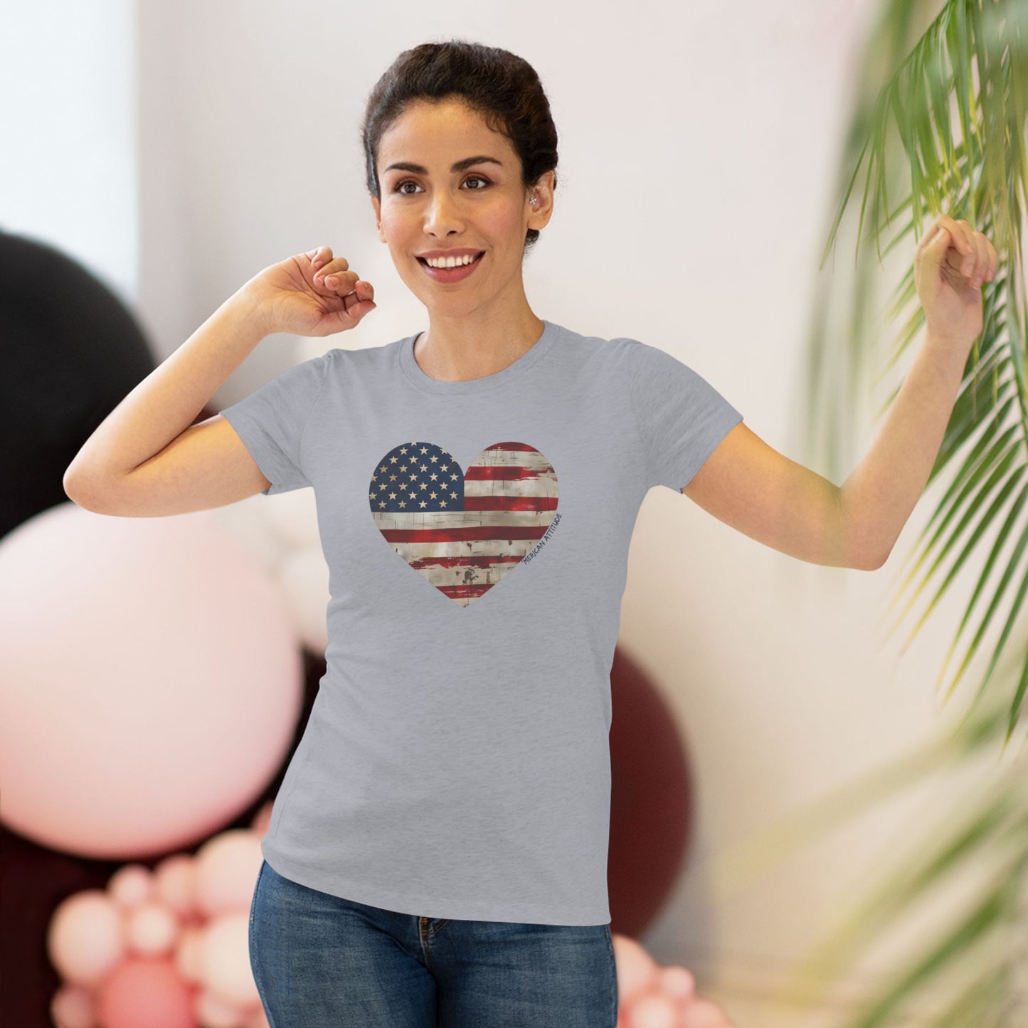 The Flag Is In Your Heart T-shirt (Women)