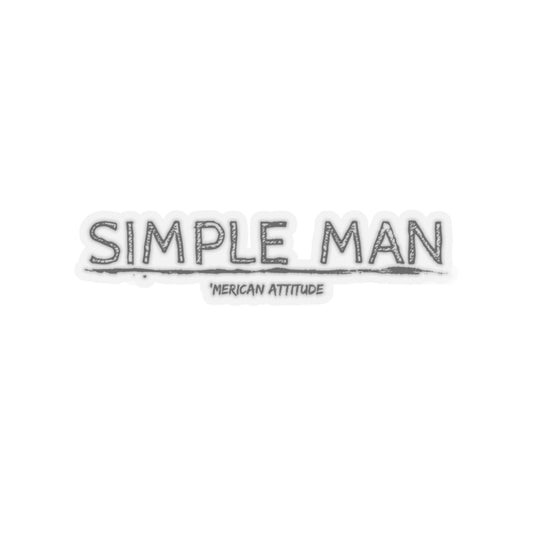 Simple Man Sticker (Black)