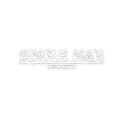 Simple Man Sticker (White)