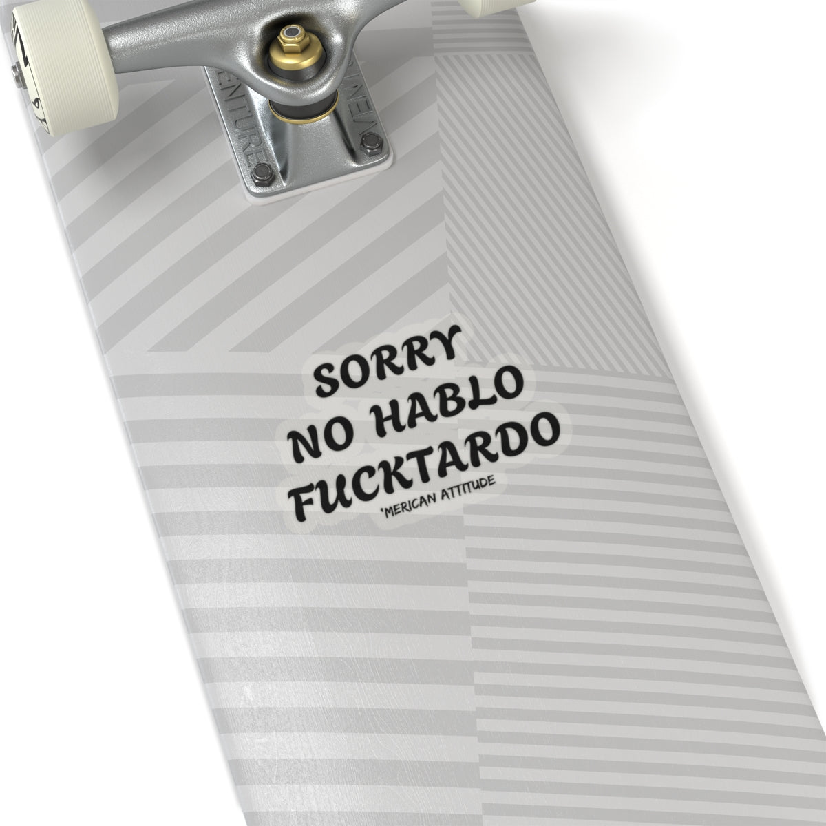 Sorry No Hablo Sticker (Black)