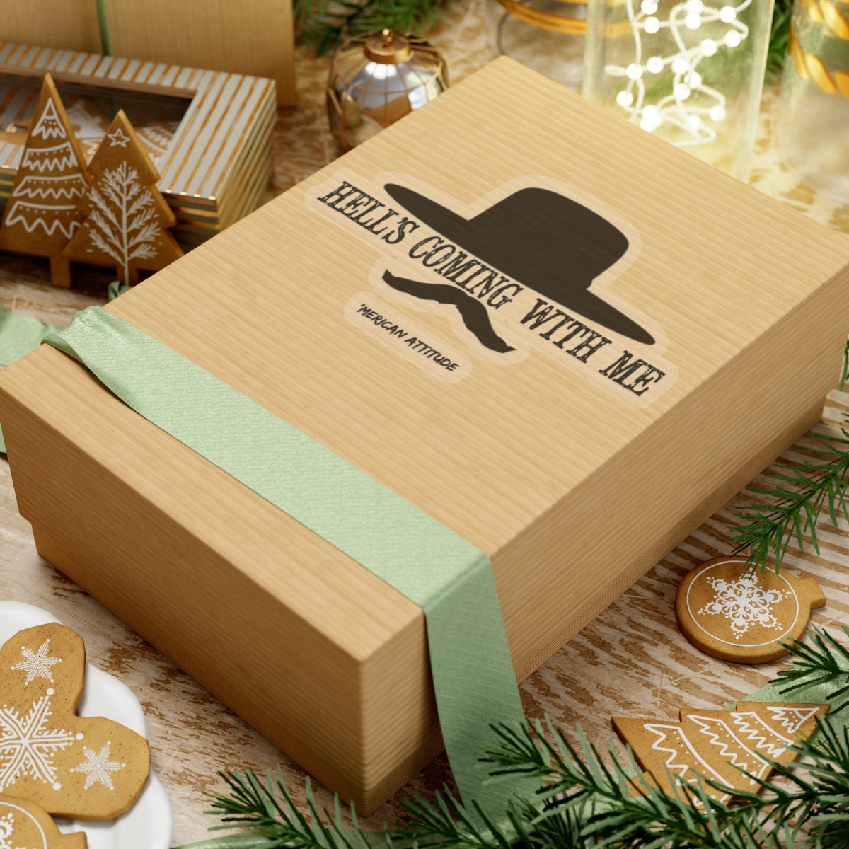 Hell's Coming With Me Sticker (Black)