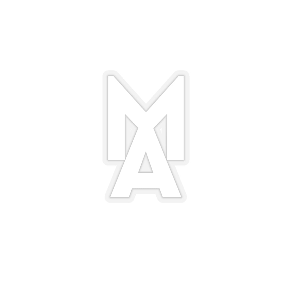 MA Logo Sticker (White)