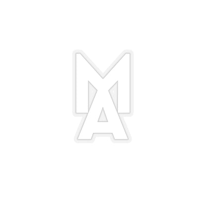 MA Logo Sticker (White)