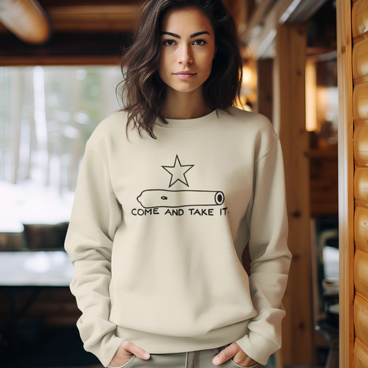 Come And Take It Cannon Sweatshirt