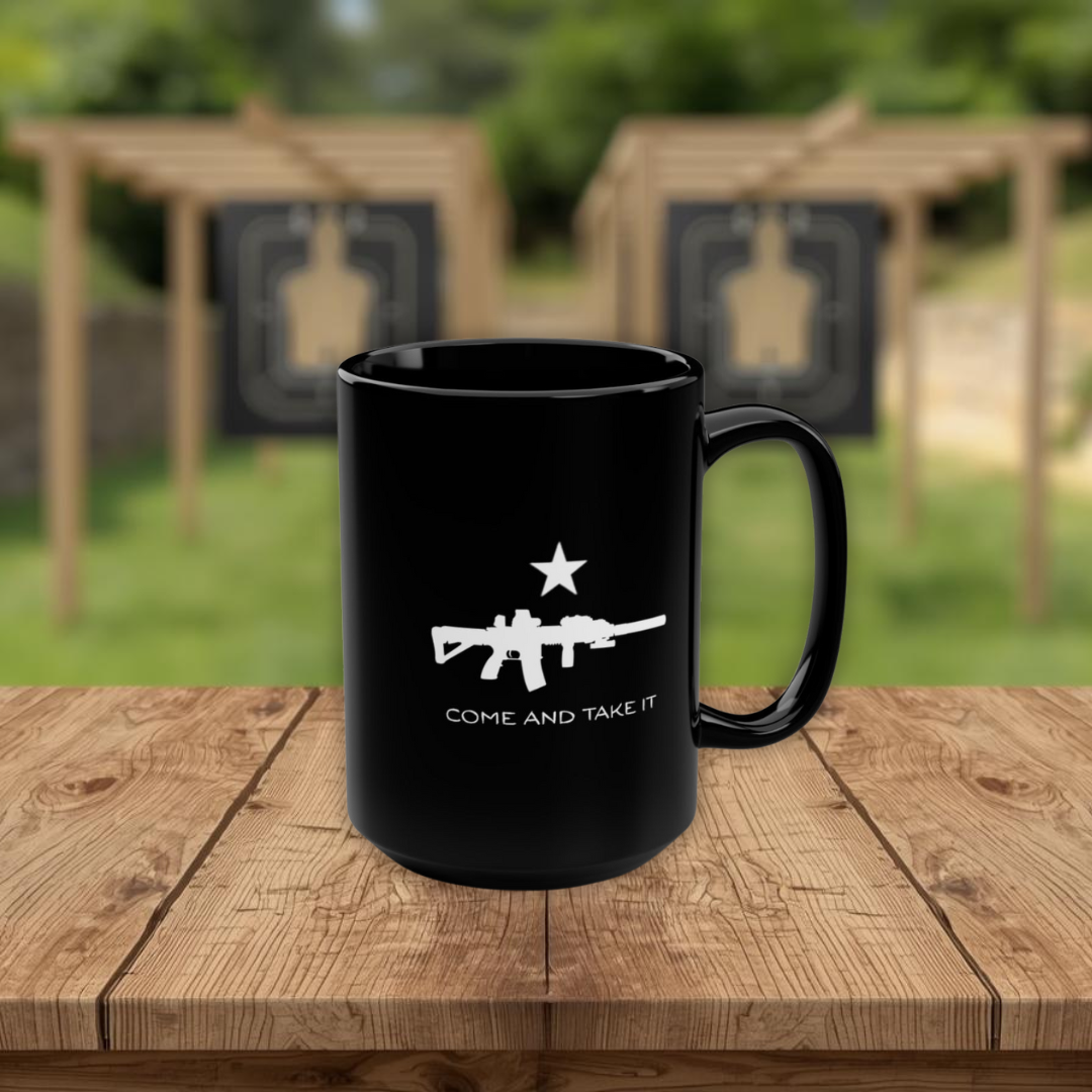 Come And Take It AR  15oz Mug (Black)