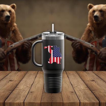 Armed Bear RW&B Tumbler (40oz)