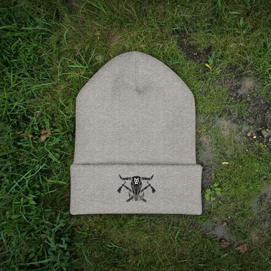 MA Skull & Hatchets Beanie 1
