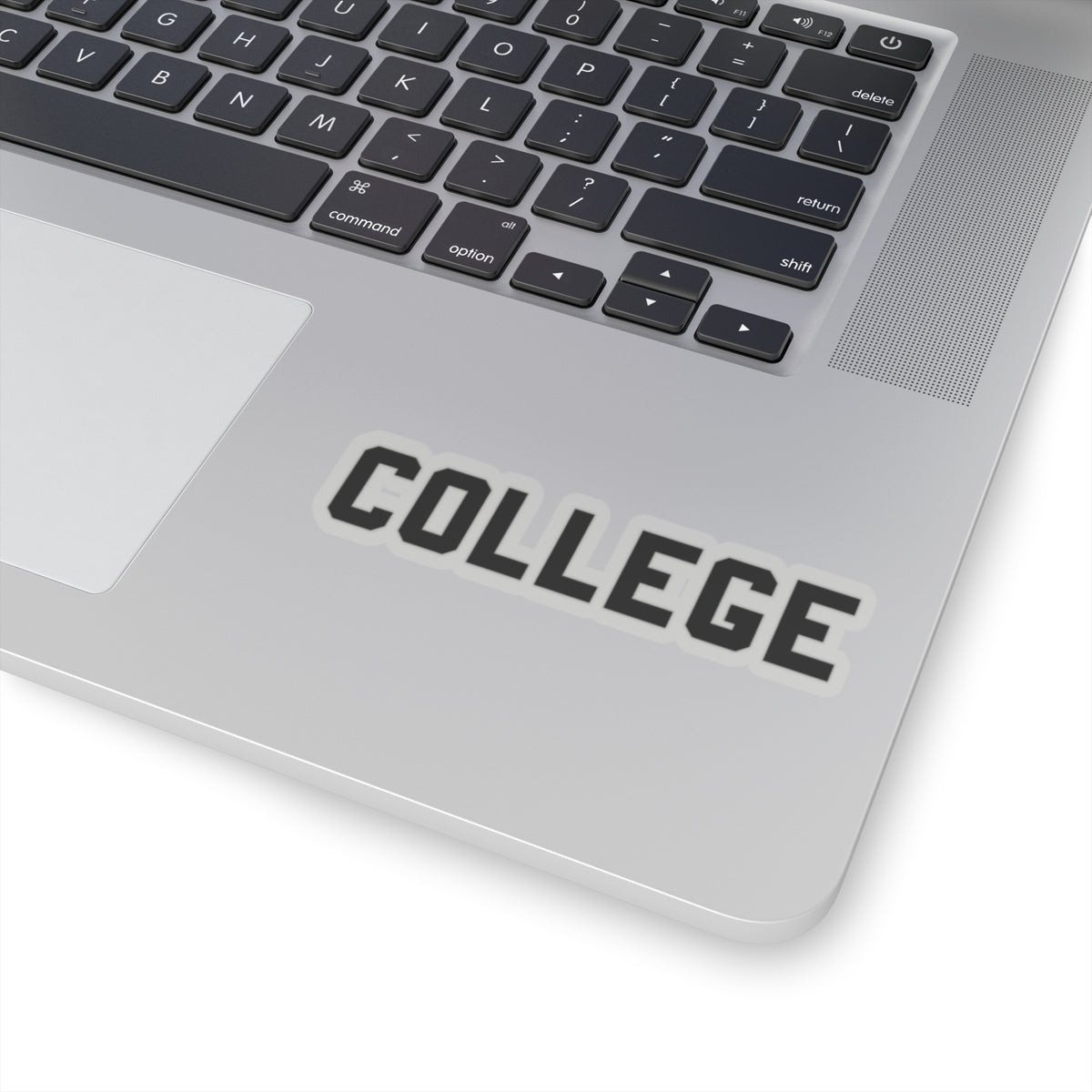 COLLEGE Sticker (Black)