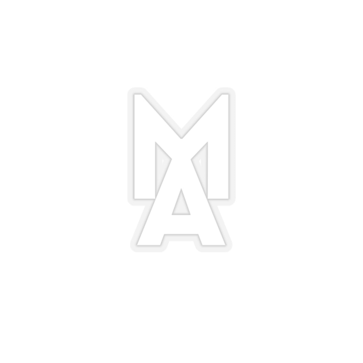 MA Logo Sticker (White)