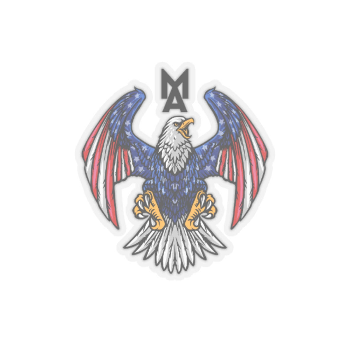 MA Eagle Logo Sticker (Black)