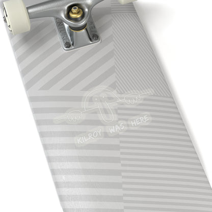 Kilroy Was Here Sticker (White)
