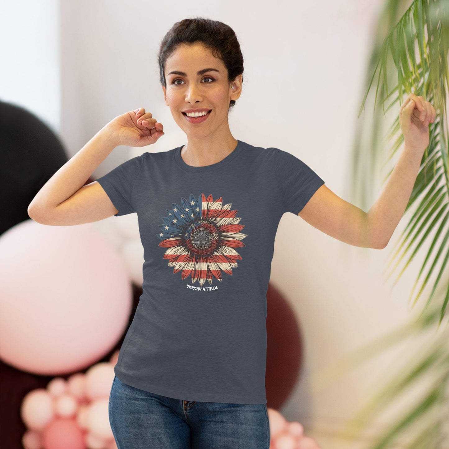 Old Glory Sunflower T-shirt (Women)