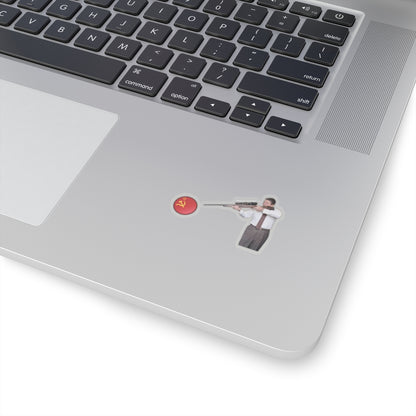 Ronnie On Target Sticker (White)
