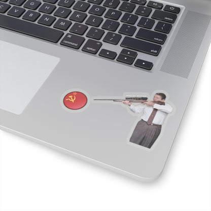 Ronnie On Target Sticker (White)