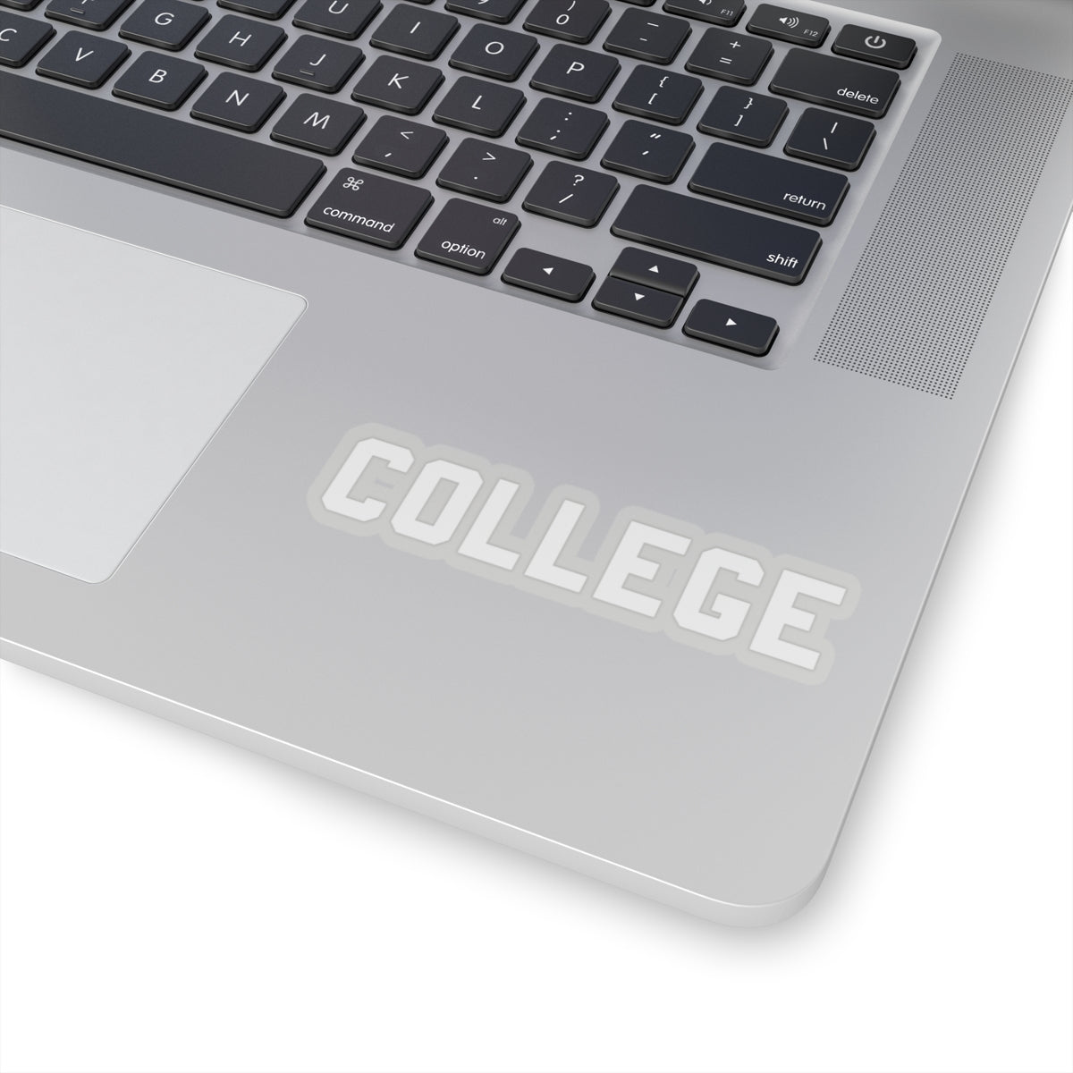 COLLEGE Sticker (White)