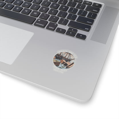 Spillin' The Tea Sticker (White)