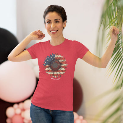 Old Glory Sunflower T-shirt (Women)