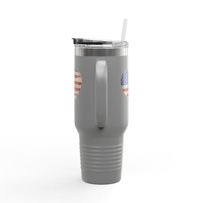 The Flag Is In Your Heart Tumbler (40oz)