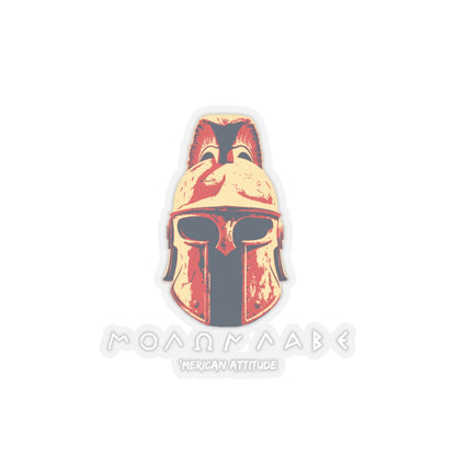 Molon Labe 1 Sticker (White)
