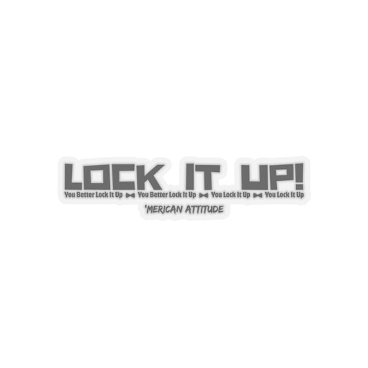 Lock It Up Sticker (Black)