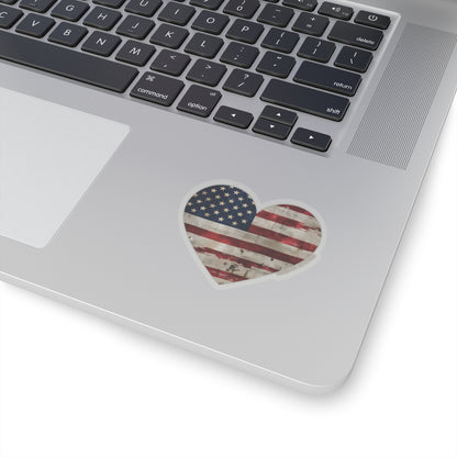 The Flag Is In Your Heart Sticker (White)