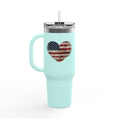 The Flag Is In Your Heart Tumbler (40oz)