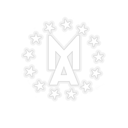 MA Stars Logo Sticker (White)
