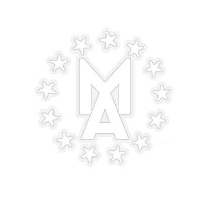 MA Stars Logo Sticker (White)