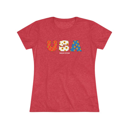 USA Sunflowers T-shirt (Women)