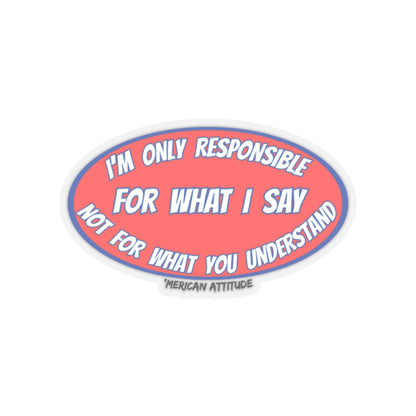 Responsible Sticker (Black)