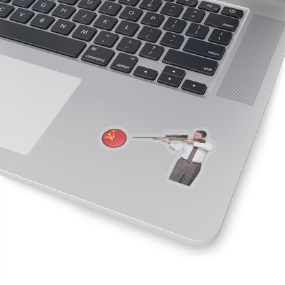 Ronnie On Target Sticker (White)
