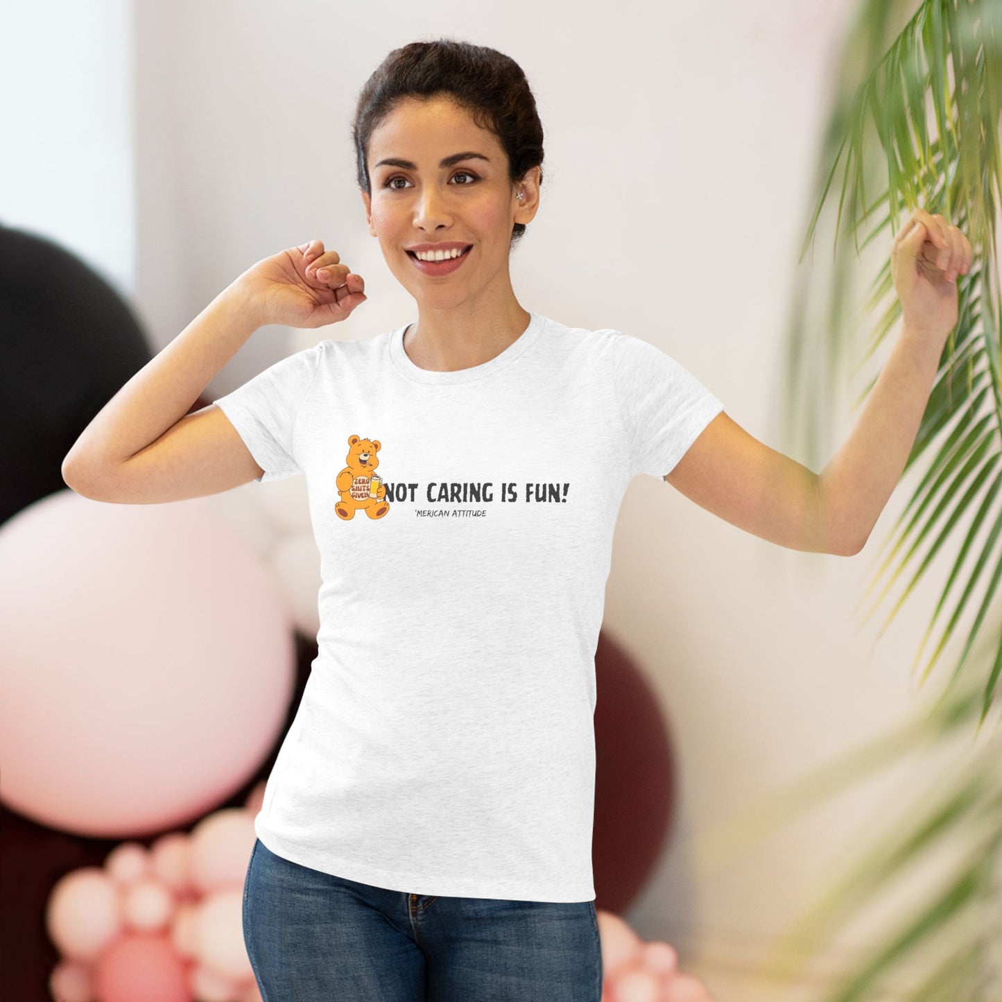 Not Caring Is Fun! T-shirt (Women)