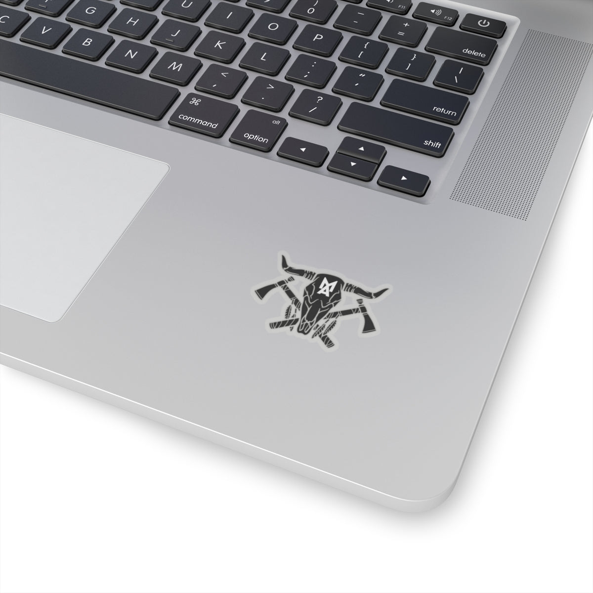 MA Skull & Hatchets Logo Sticker (Black)