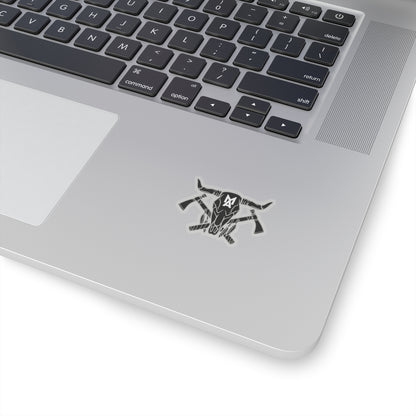 MA Skull & Hatchets Logo Sticker (Black)