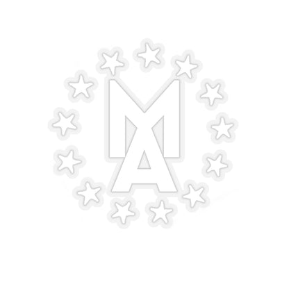 MA Stars Logo Sticker (White)