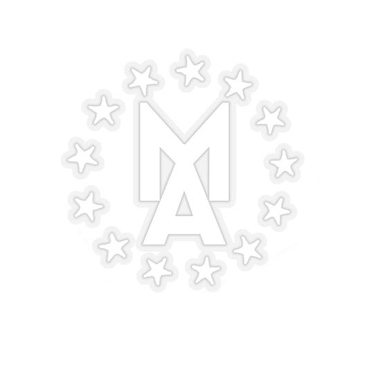 MA Stars Logo Sticker (White)