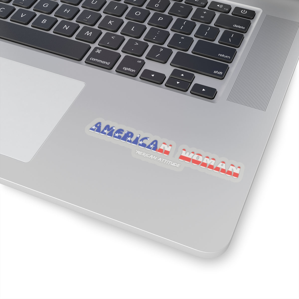 American Woman Sticker (White)