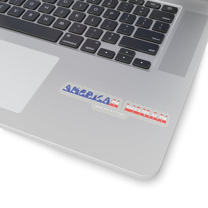 American Woman Sticker (White)