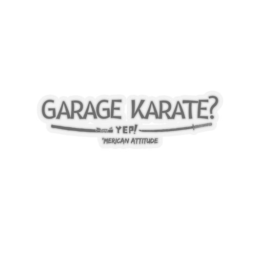 Garage Karate? Sticker (Black)