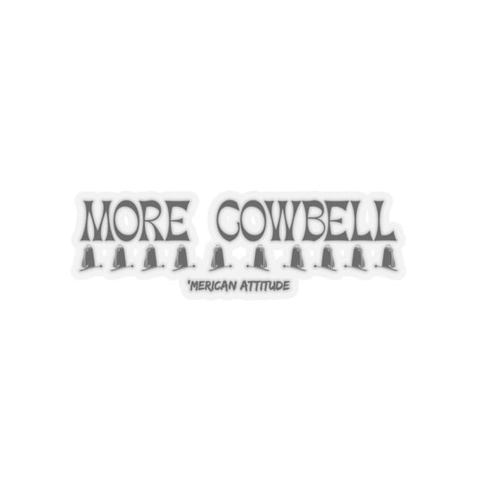 More Cowbell Sticker (Black)