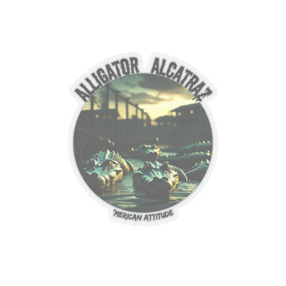 Alligator Alcatraz Sticker (Black)