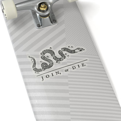 Join, or Die Sticker (Black)