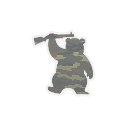 MA Armed Bear Logo Sticker (Camo 2)